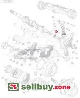 Шпонка 3429319M1 трактора Massey Ferguson