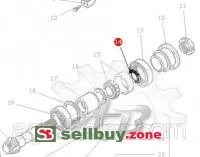 Сальник 366434X1 трактора Massey Ferguson